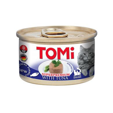 TOMi Cat Tuna Консервы с тунцом для котов, мусс