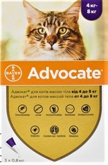 Bayer Advocate для кошек от 4 до 8 кг.
