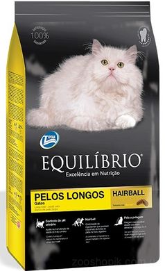 Equilibrio Cat Adult Long Hair сухий корм для котів 500 гр