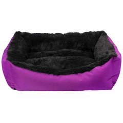 Лежак для тварини JELLYBEAN ,прямокутний (фіолет/чорний) 78*60*22 см, 25 кг L