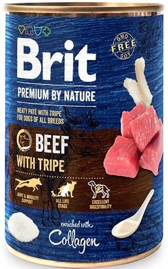 Brit Premium Dog by Nature з яловичиною та рубцем 800 гр