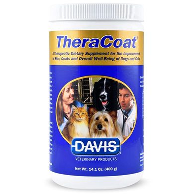 Davis TheraCoat Дієтична добавка для шерсті собак та котів 454 гр