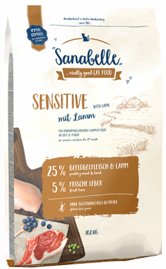 Sanabelle Sensitive Lamb Сухой корм для кошек 2 кг