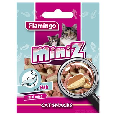 Karlie-Flamingo MINIZ MINI MICE ласощі для котів зі смаком риби