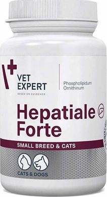 VetExpert HEPATIALE Forte Small Breed/Cat - капсули для покращення функцій печінки дрібних порід собак та котів