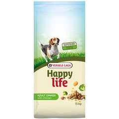 Happy Life Dog Adult Dinner with Chicken 15 кг