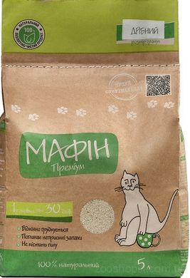 Мафин Премиум - комкующийся наполнитель для кошачьего туалета, мелкий 5 кг