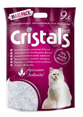 Cristals Fresh Наполнитель силикагелевый с запахом лаванды 3,6 л.