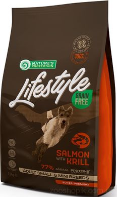 Nature’s Protection Lifestyle Grain Free Salmon with krill Adult Small and Mini Breeds 1.5 кг
