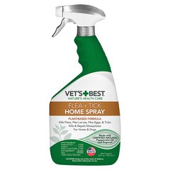 Vet's Best Flea + Tick Home Spray Универсальный спрей от блох и клещей в доме 945 мл vb10348 (0031658103485)