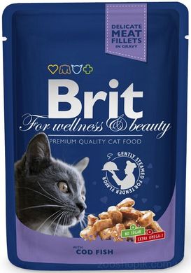 Brit Premium Cat з тріскою 100 гр