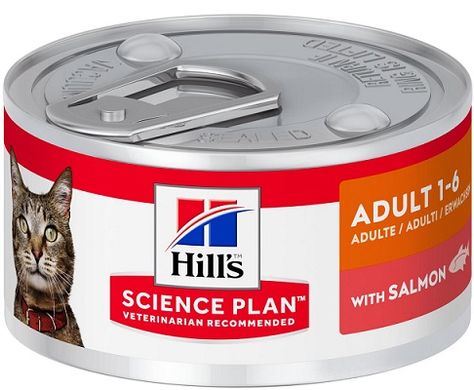 Hill's SP Feline Adult Salmon Консервы для кошек 82 грамм