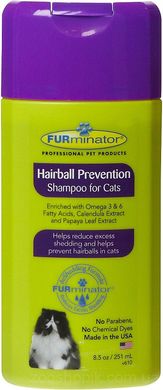 FURminator Hairball Prevention Shampoo Шампунь від ковтунів