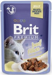 Brit Premium Cat філе яловичини в желе 85 гр