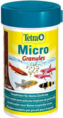 Tetra Micro Granules Основной корм для маленьких рыб 100 мл