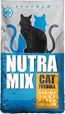 Nutra Mix Cat Seafood сухой корм для взрослых кошек 1 кг.