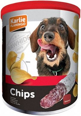 Karlie-Flamingo CHIPS SALAMI чипсы для собак со вкусом салями