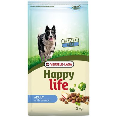 Happy Life Dog Adult with Salmon 3 кг