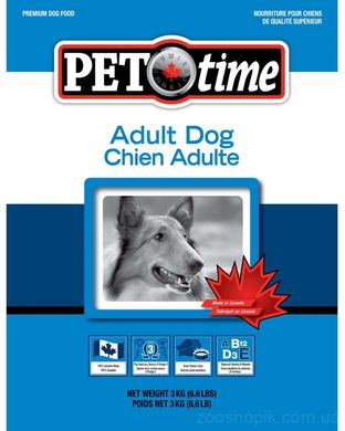 Pet Time Adult Корм ​​для дорослих собак 3 кг.