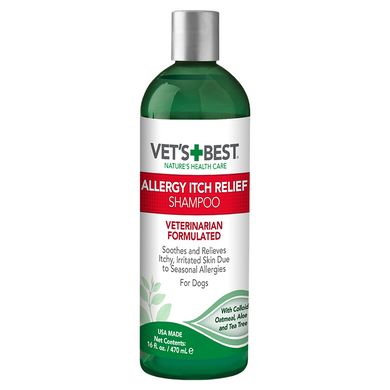 Vet's Best Allergy Itch Relief Shampoo Шампунь для собак с чувствительной кожей 470 мл vb10345 (0031658103454)